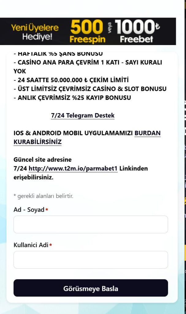 parmabet canlı destek